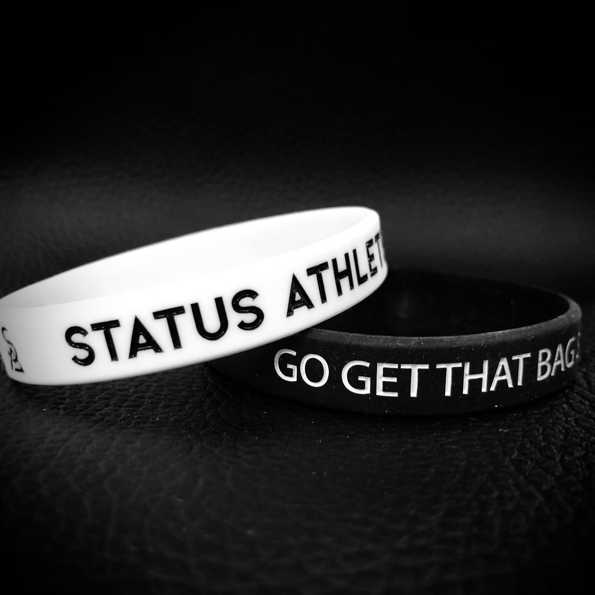 Official Status Athlete Inspirational Silicone Bracelets (pair)