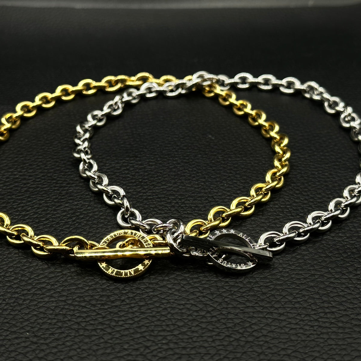 S.A 18K Gold and Platinium Toggle Rope Chains Collection – Status Athlete